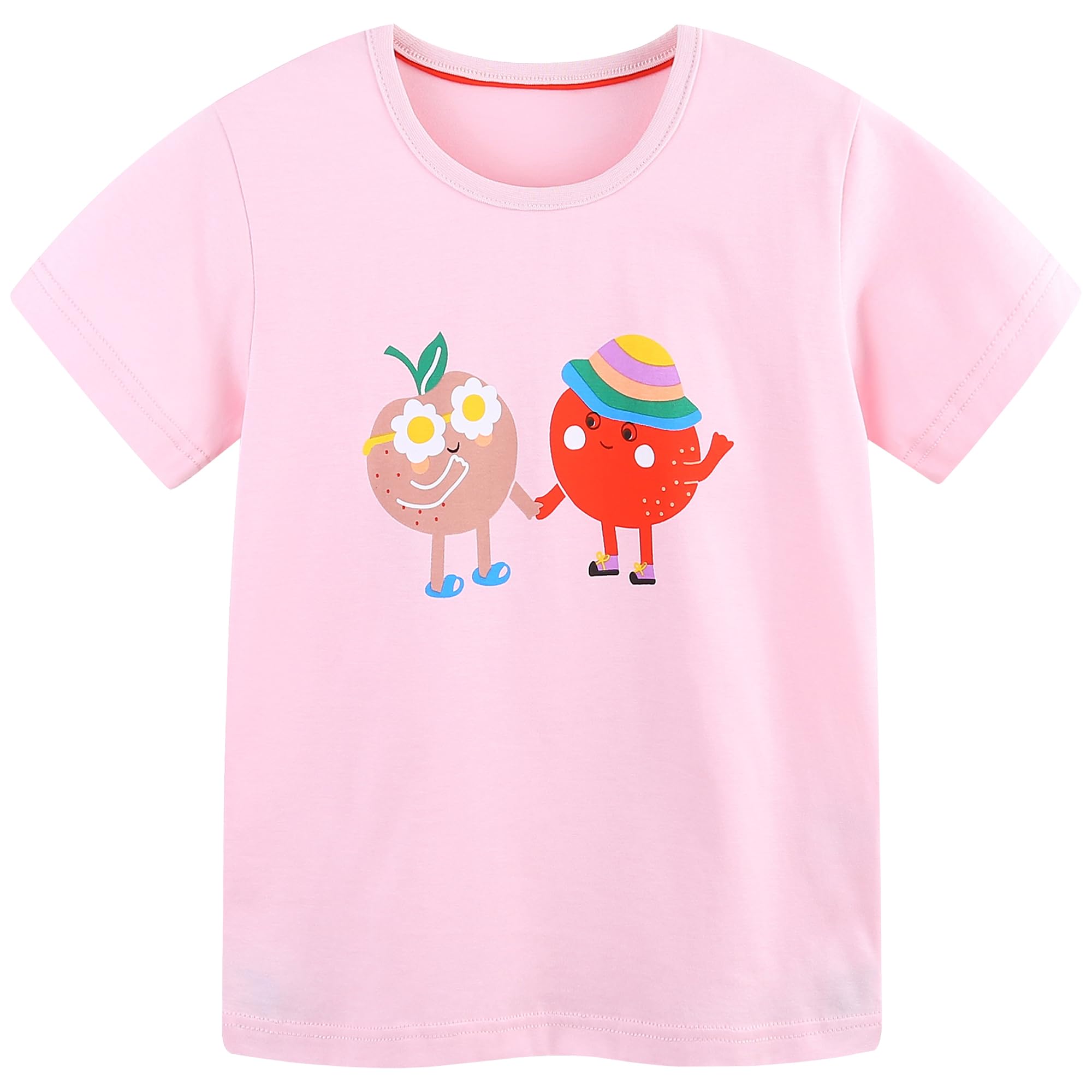 AIWUHE Toddler T Shirts Cotton Summer Tshirts Boys Girls Short Sleeve Tee Tops Casual Graphic Clothes Crew Neck Shirts 2-6Y