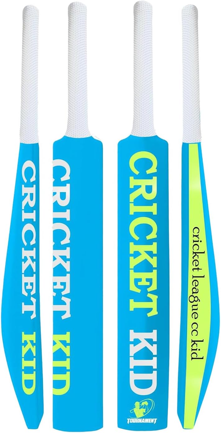Jaspo Plastic Cricket Bat for Boys (28-Inch), Lightweight & Durable Training Cricket Bat for Kids 5+ Years, Indoor & Outdoor Play, Ideal for Beginners (Blue, Size-3(Ages-6 to 10))