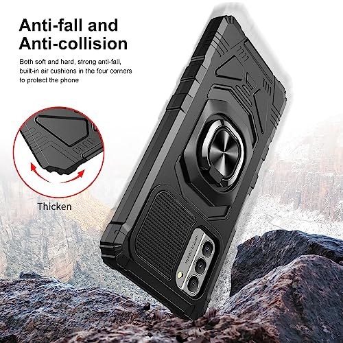 Coque Nokia G100 antichoc pour éviter les bris d'écran avec béquille rouge