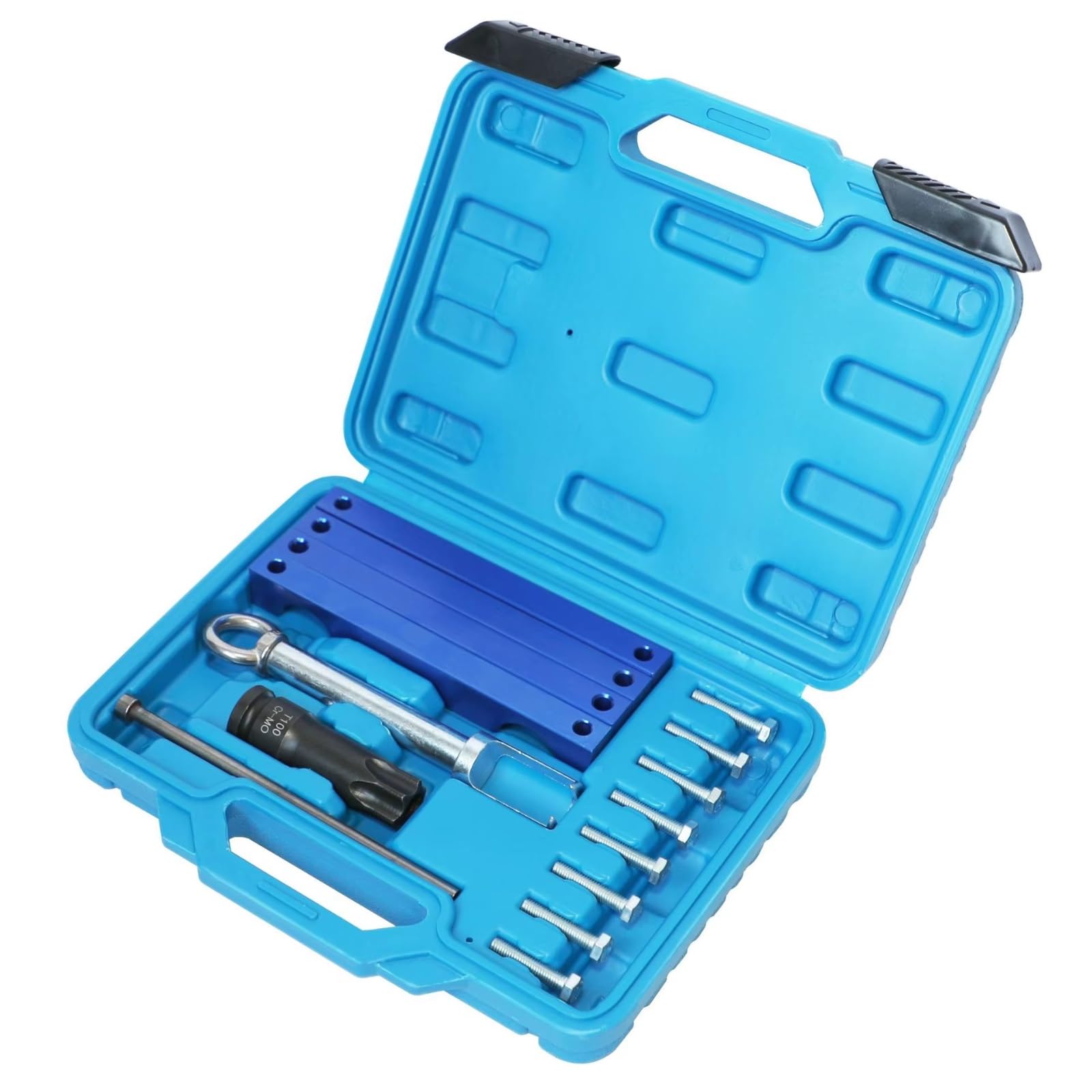 Strumento Bloccaggio Motore Compatibile con Benz M133 M152 M157 M270 M274 M276 M278 Kit di Strumenti per La Rimozione degli Iniettori di Fasatura del Motore