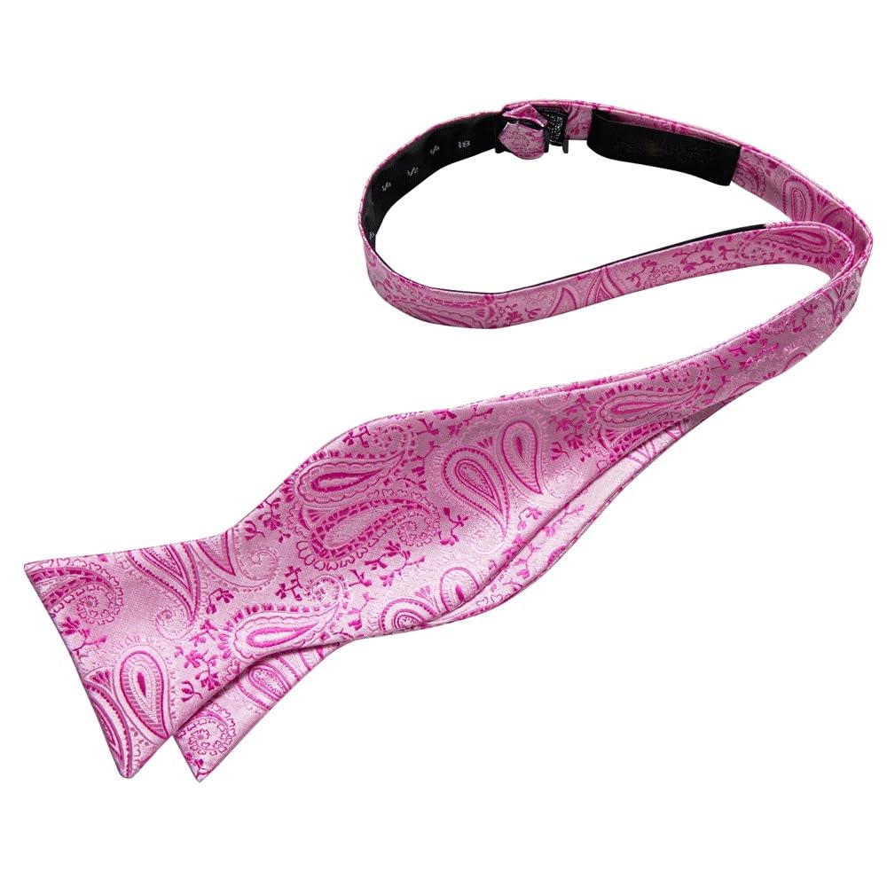 JFDBGU Paisley Bowties Party Nots Wedding Party Self-tie Bowties Hanky Cufflinks Set