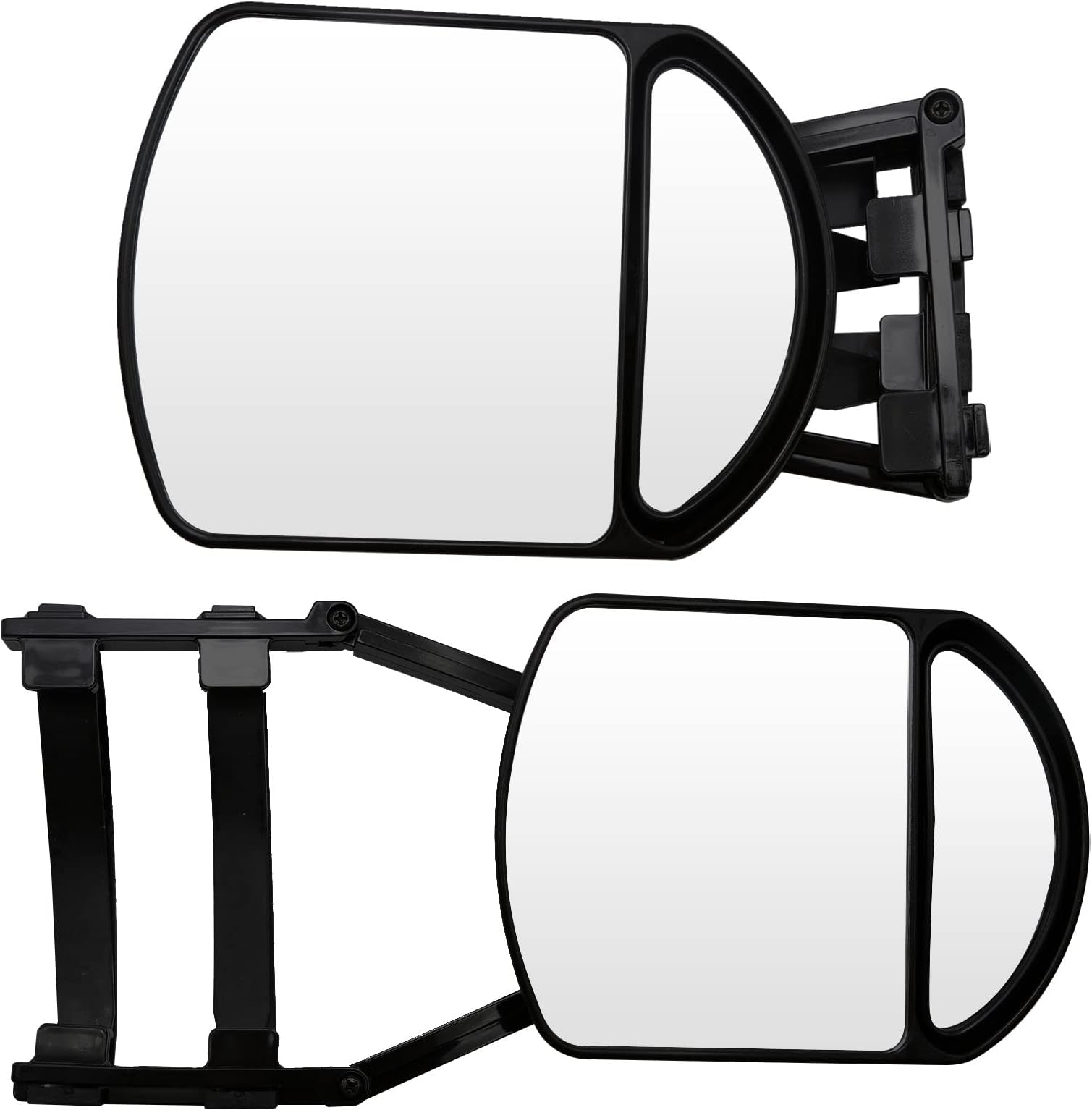Universal Clipon Towing Mirrors 360 Degree Rotation