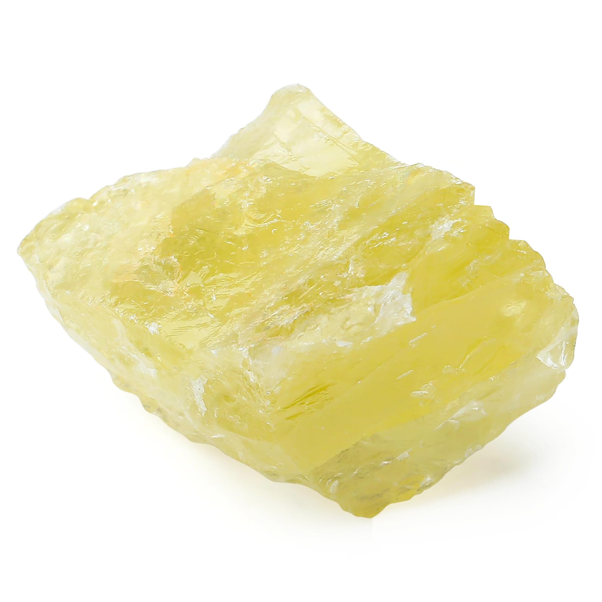 XIANNVXI Raw Citrine Crystal,1.77-2.17" Citrine Stone,Natural Rough Raw Yellow Healing Crystal Rock for Stone Lovers Beginners Collectors