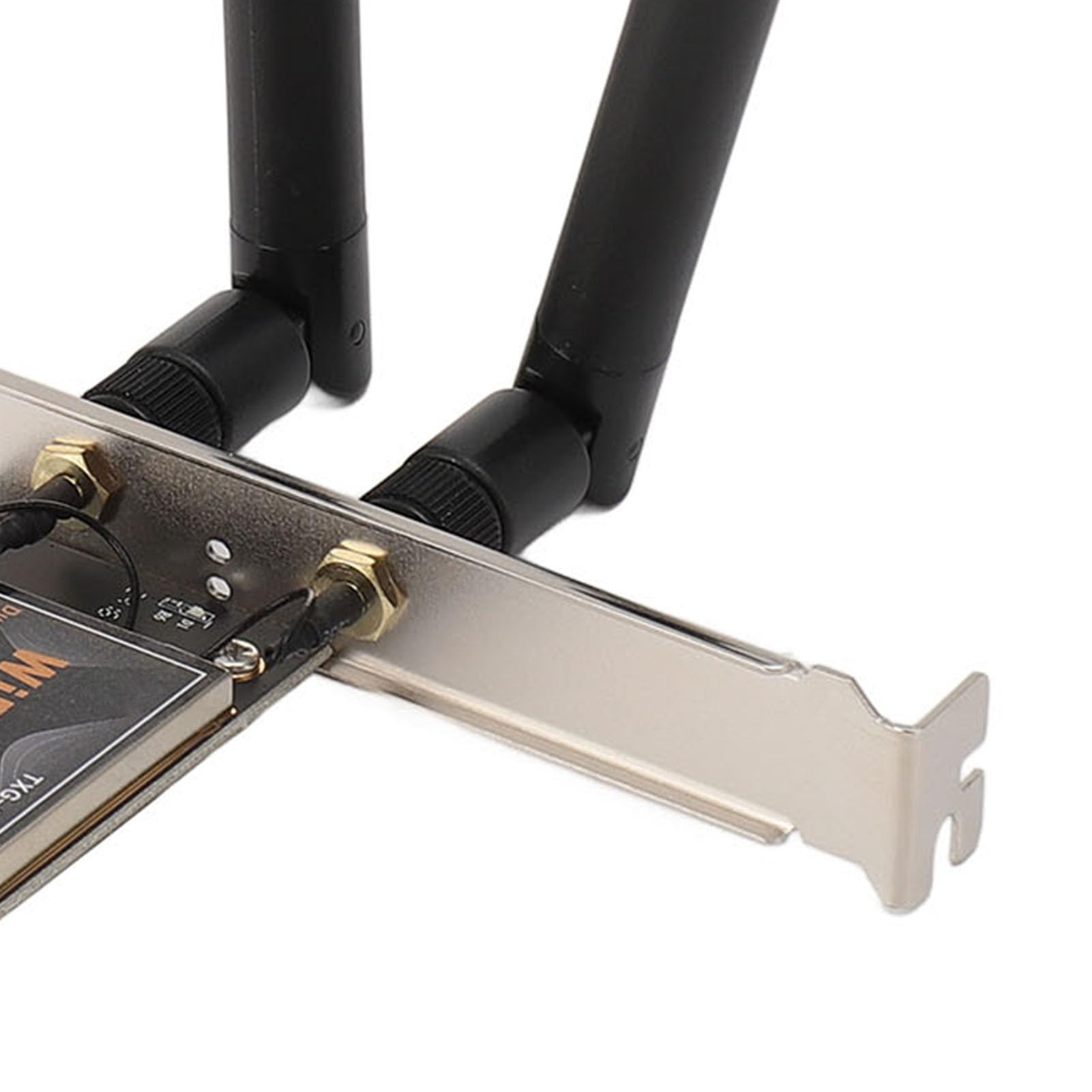 Ejoyous Bezprzewodowa Karta Sieciowa PCIE, Podwójna Antena 8DB 2,4 GHz 5 GHz 6 5.2 PCIE Karta WiFi do Gier Komputerowych (Brak podstawy antenowej)
