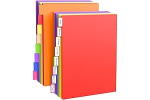 Colorful Binder Dividers with Tabs: Your Organizational Ally