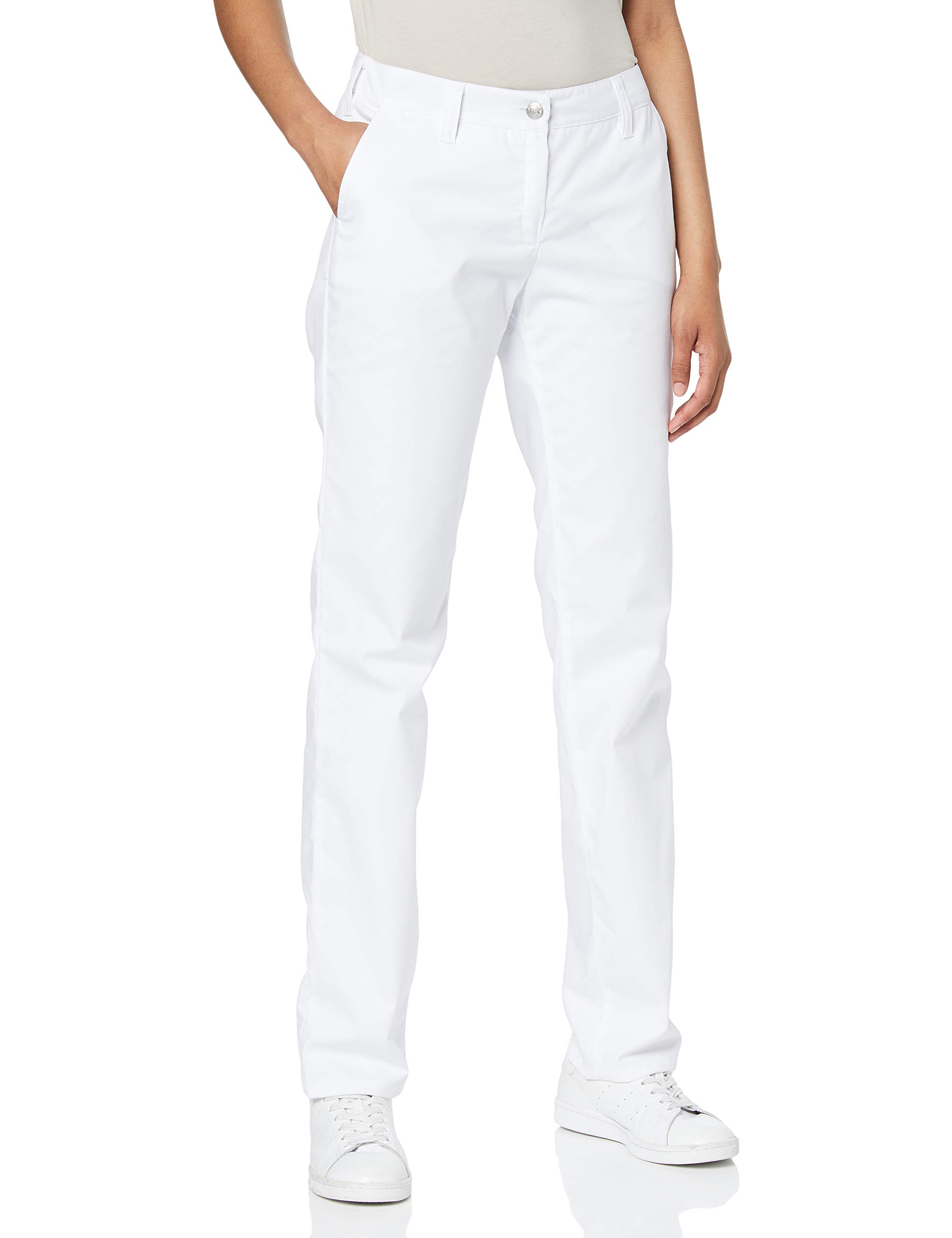 BP 1734-686-21/12l, Women's chinos, Stretch fabric 230,00 g/m², fabric blend with stretch, Color white, Size 12l
