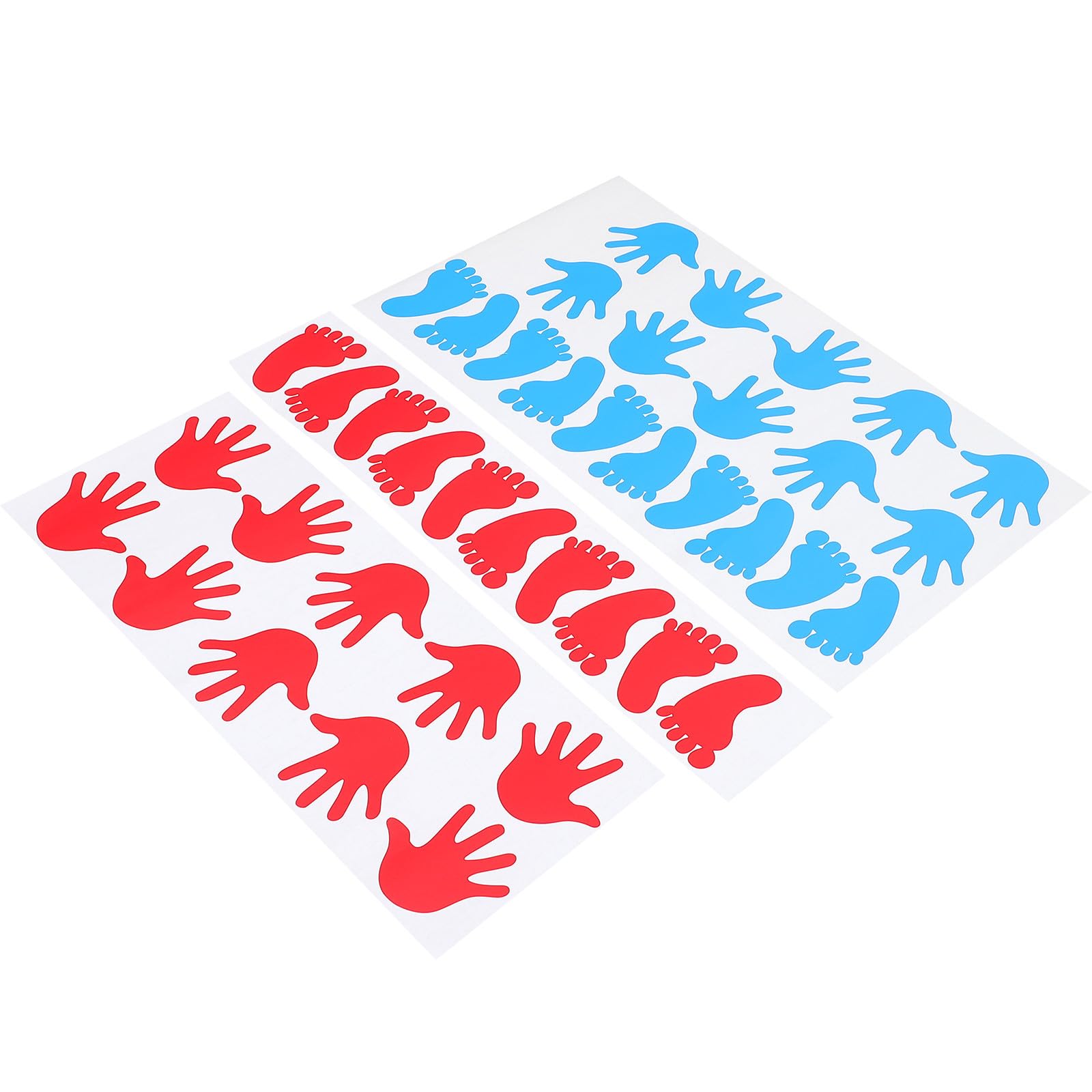 DOITOOL 40pcs Handprint and Footprint PVC Wall Decals for Nursery Bedroom Decoration, Easy to Stick and Peel with No Sticky Residue, Creative and Delicate DIY Classroom Floor Stickers