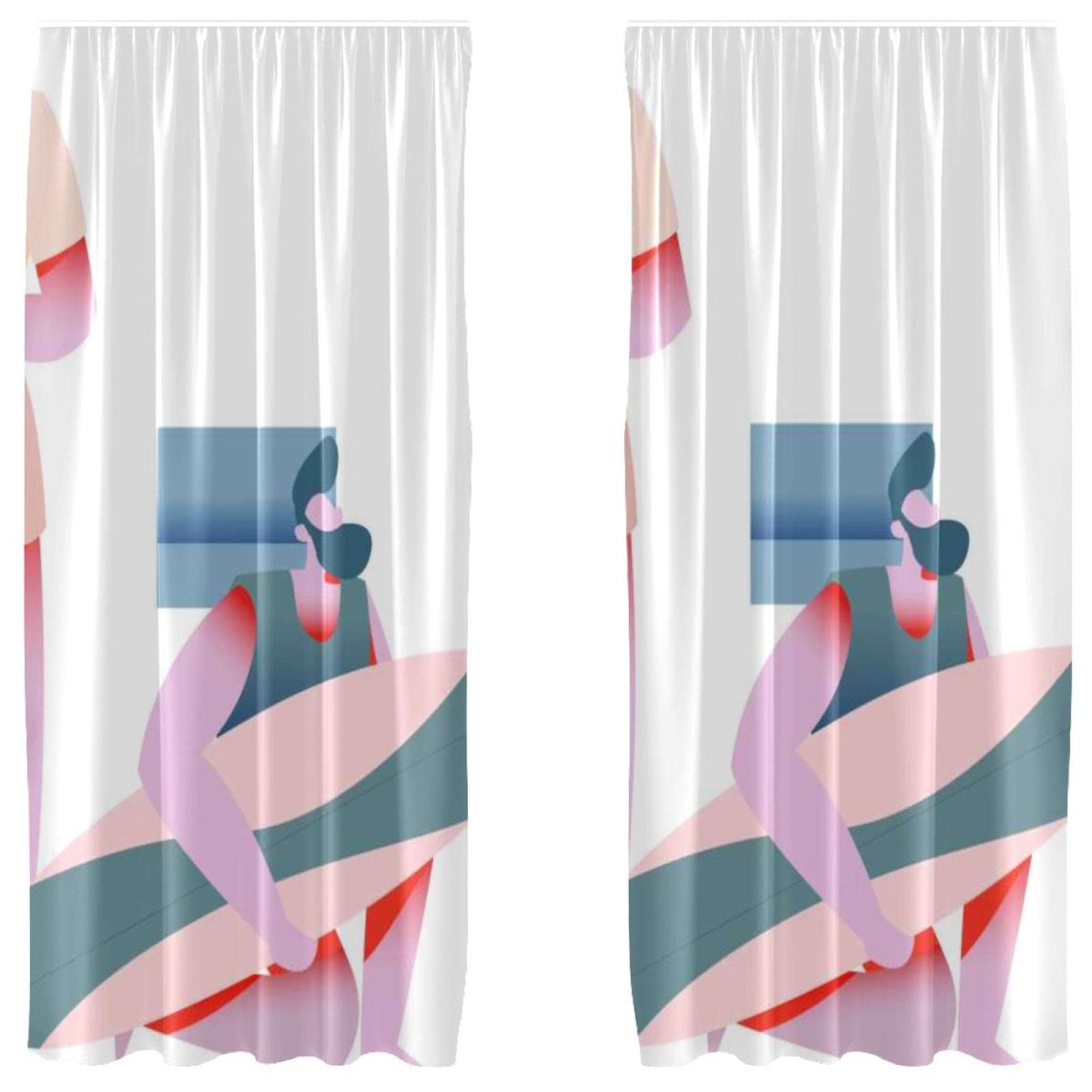 Rideaux occultants plage et surf pour décorer une chambre d'adolescent