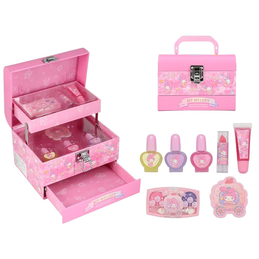 【レア】マイメロディ　コスメボックス　美品 ✴sanrio✴新品タグ付き✴粧美堂✴マイメロディ✴メイクボックス