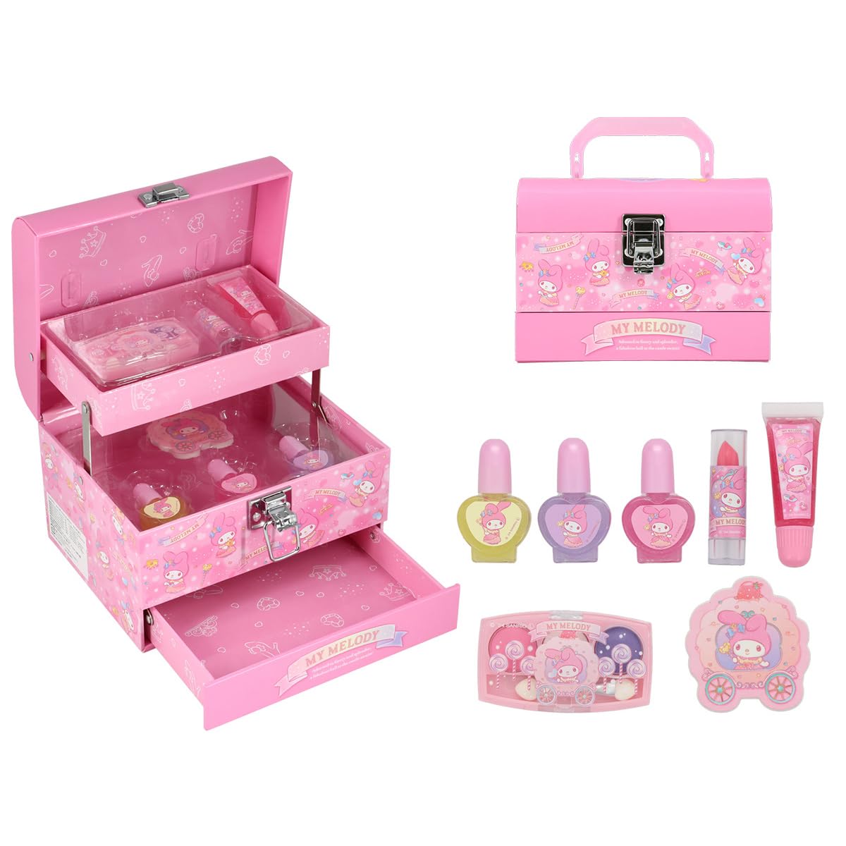 Amazon.co.jp: shobido 粧美堂 マイメロディ メイクボックス ピンク