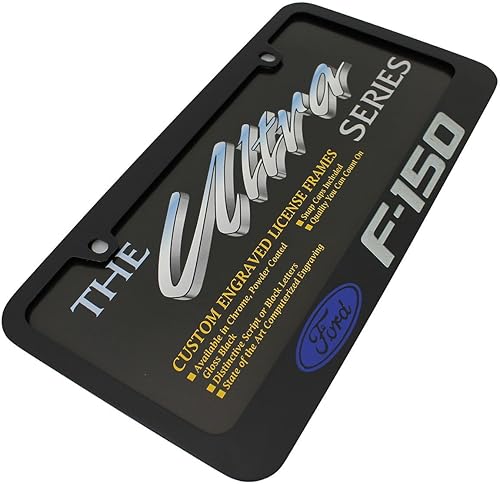 Miniatura 2 de Ford F-150 Marco de matrícula de metal negro