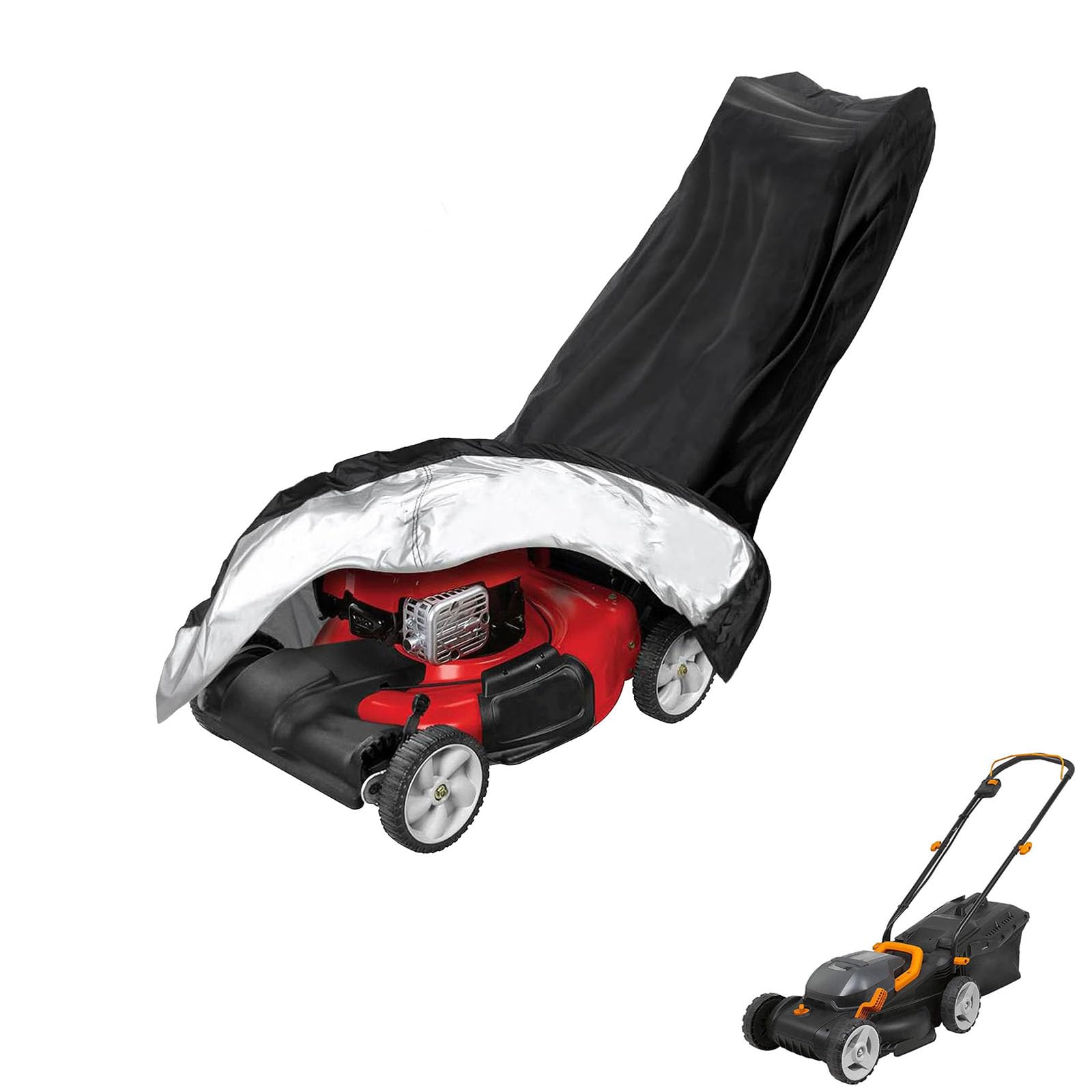 lawnmower cover Compatible with Worx WG779 ,waterproof and sun,suitable for indoor and outdoor use all year round, comes with a storage bag — image 1
