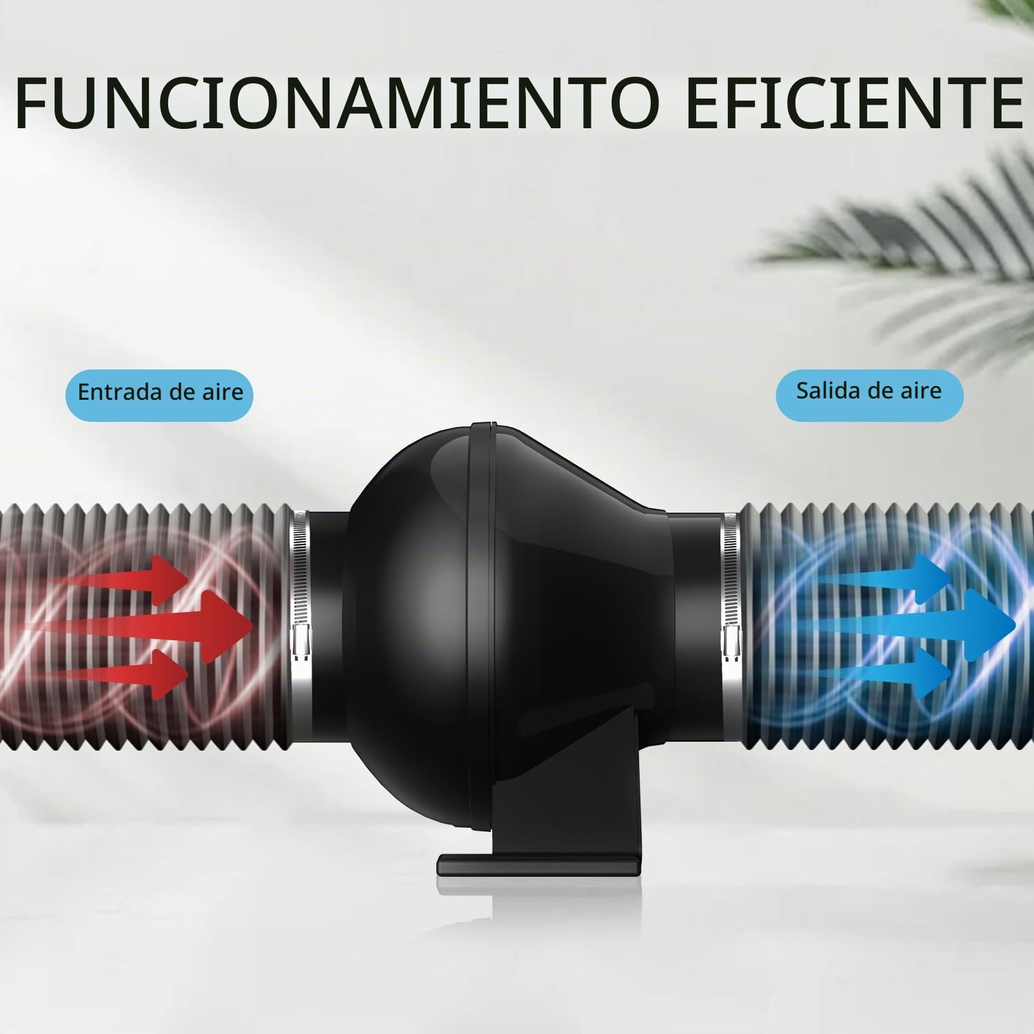 Aygrochy 100mm Extractor de aire, soplador de ventilación HVAC de 28 W para tienda de cultivo hidropónico, uso doméstico, ventilación y ventilador de escape.