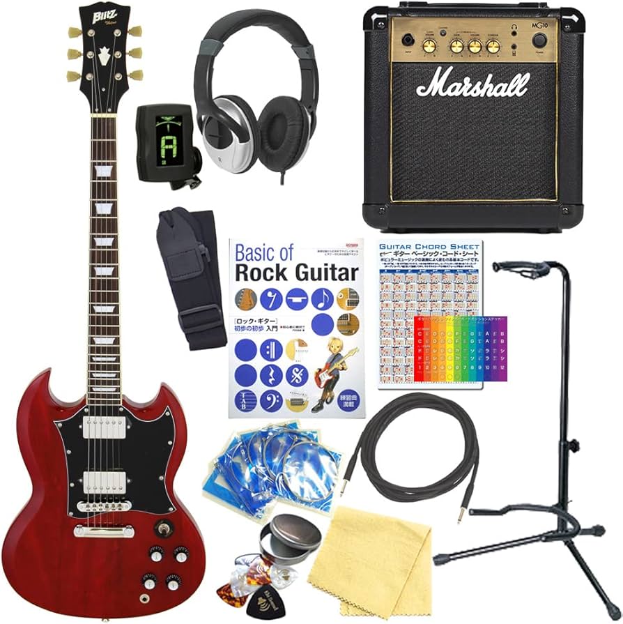 エレキギターAria Pro II Marchall MG10 初心者セット