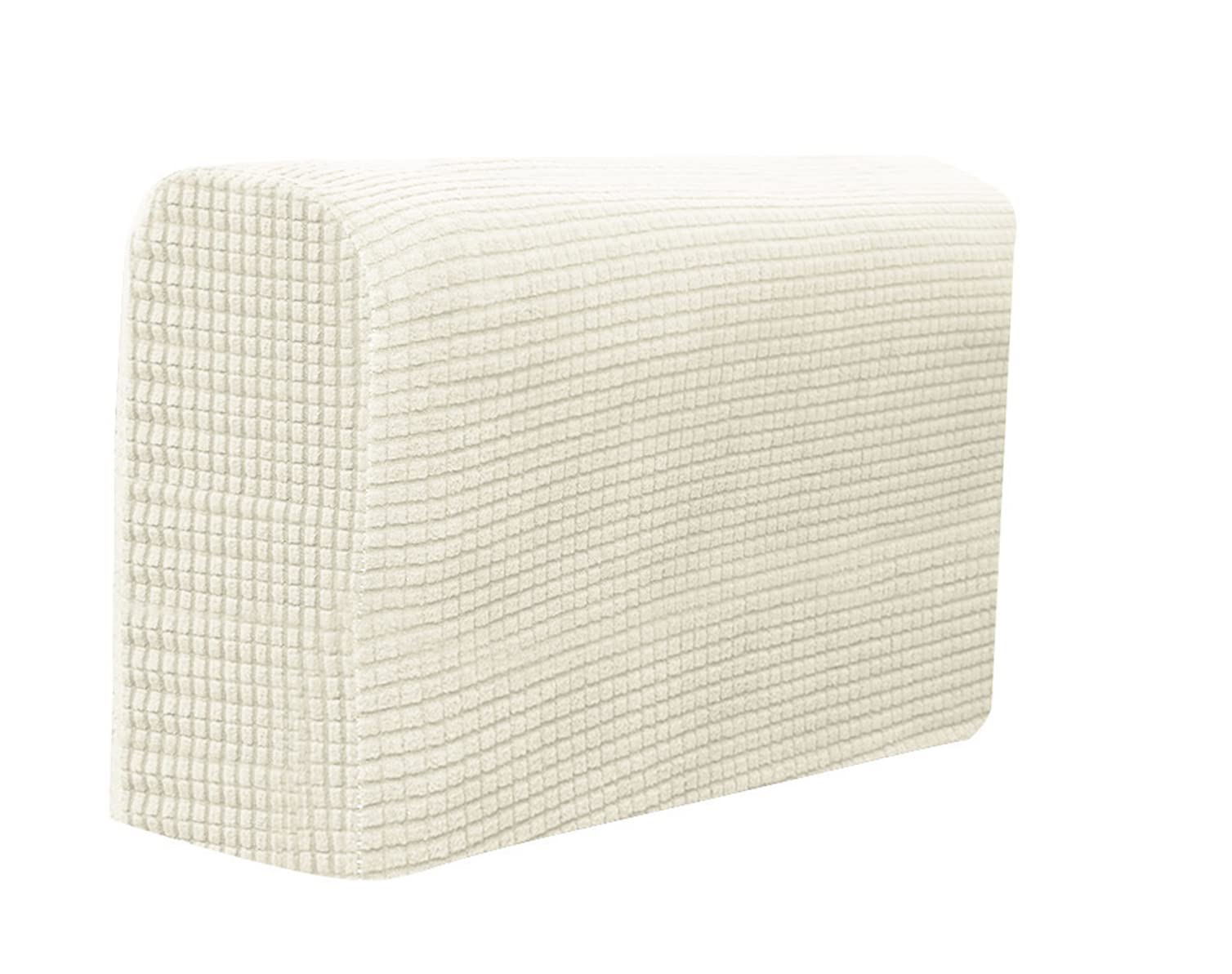 Stirata Copribraccioli Spandex Jacquard Copri Braccioli Lavabile Antiscivolo Copri Braccioli Protezione Per Braccioli -Bianco-4 pezzi