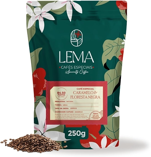 Café Especial MICROLOTE LEMA 84,5 Pontos SCA – GRÃOS 250g | Origem Matas de Minas | Frutas vermelhas | EXCLUSIVO FERMENTADO (1, 250)