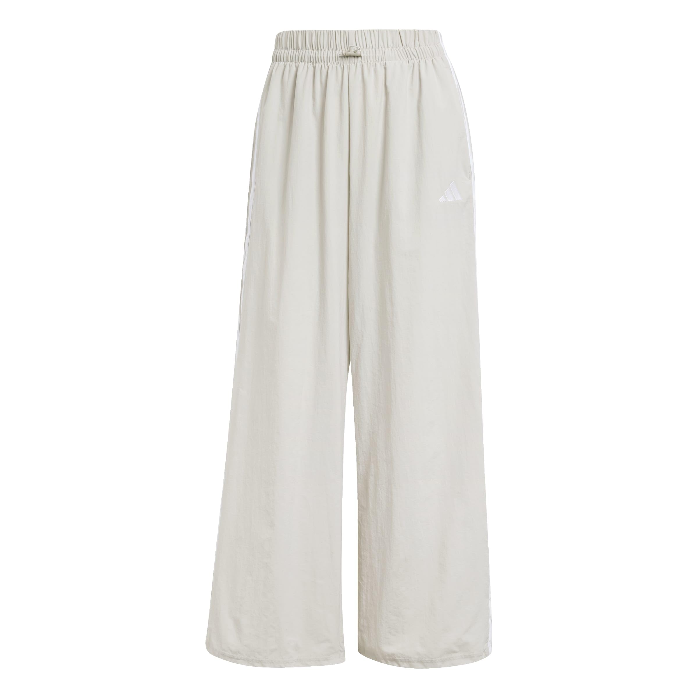 adidas Essentials 3-Stripes Lifestyle Woven Parachute Pants, Beige, Size Xl, Inside Leg Regular, Women