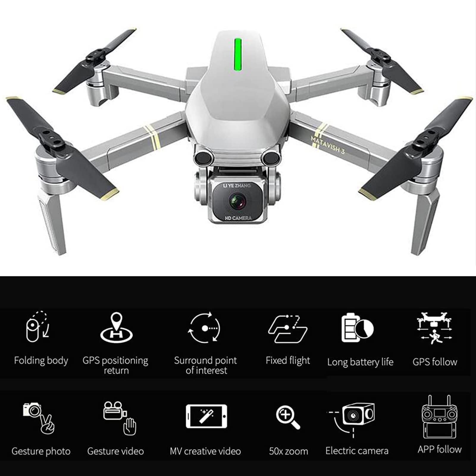 Dron GPS 1200M Odległość Zdalnego Sterowania, Dron 4K Z Kamerą HD Dla Dorosłych, Wideo Na Żywo 5G WIFI FPV, Automatyczny Powrót Do Domu, Dla Chłopca I Dziewczynki