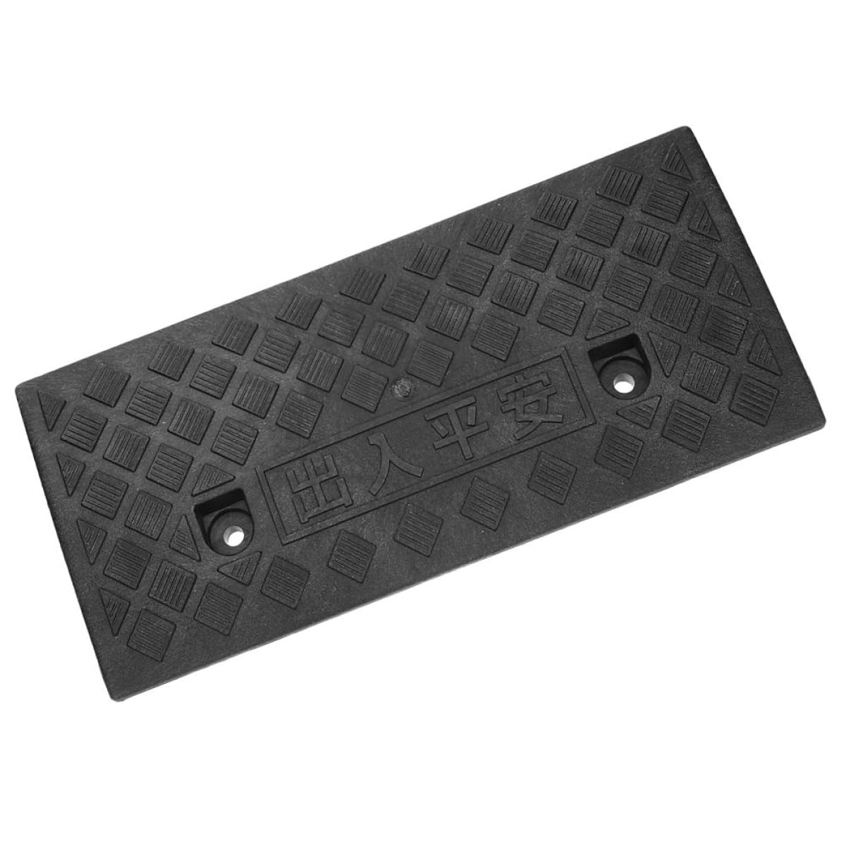 VALICLUD Rampa per Soglia in Gomma Antiscivolo Portatile, Protezione per Vialetto e Rampe di Accesso Auto, Triangolo Ispessito Resistente per Gradini e Marciapiedi, Uso Interno ed Esterno,