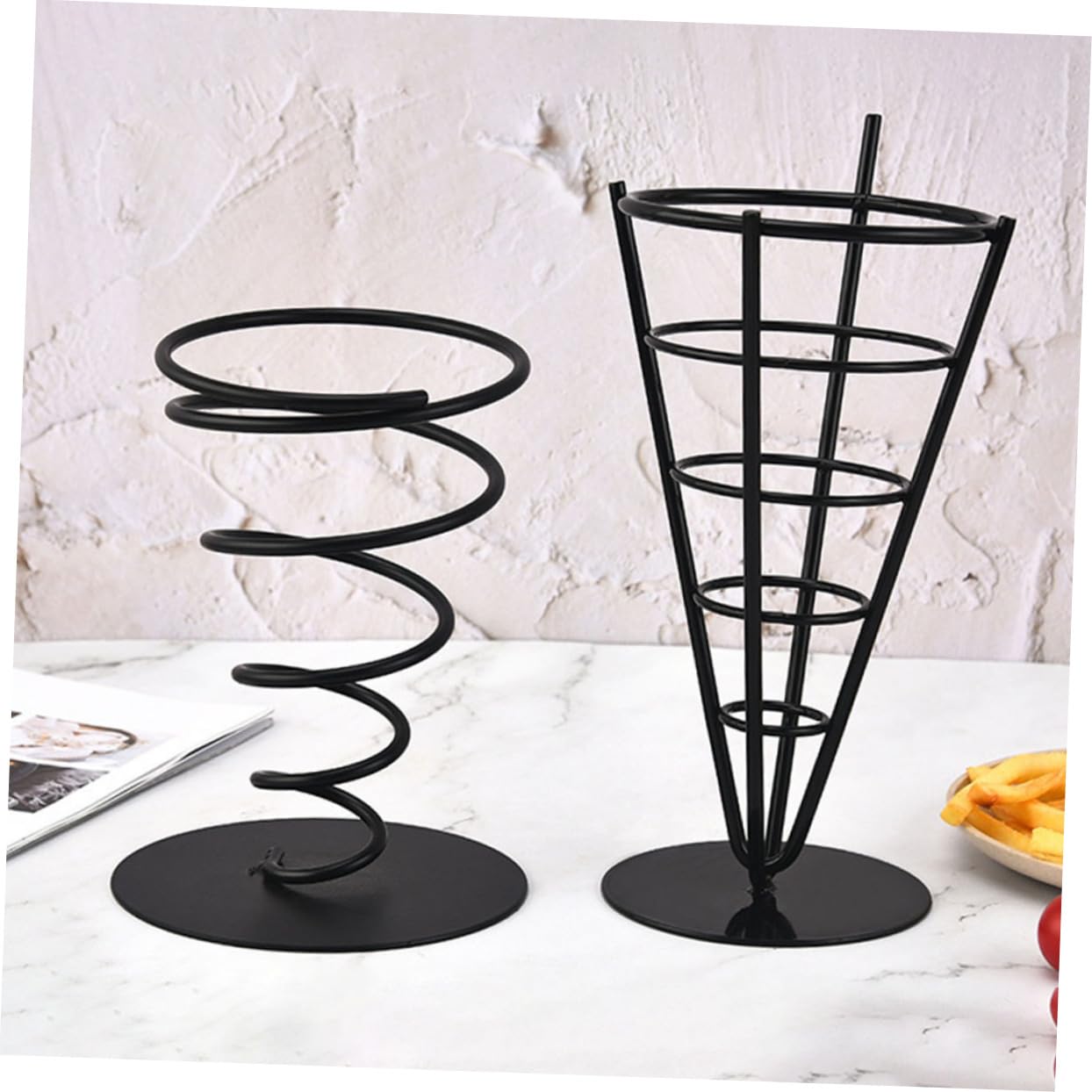 Ciieeo Fry Basket for French Fries Snack Holders Appetizer Serving Racks Snack Serving Basket 1pc