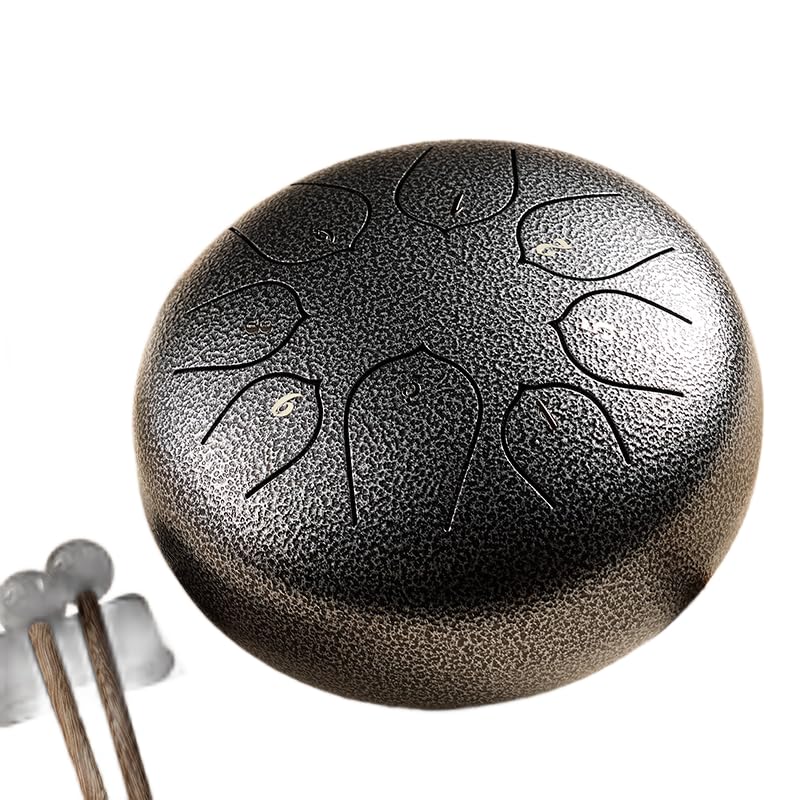 スリットドラム（スチールタングドラム）ヨガの瞑想・癒しの楽器 Amazon | スリットドラム スチールタングドラム 8音 6インチ 打楽器