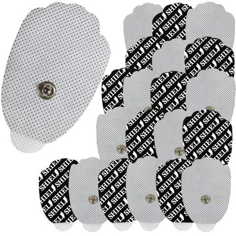 TENS Unit Snap-On Electrode Pads, Reusable (Medium)