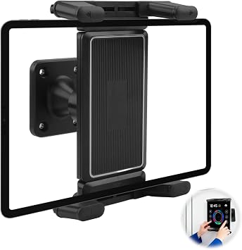 Tablet Wall Mount Aluminum iPad Wall Mount 360° Rotation Adjustable Holder Universal Car Front CD Slot Player Tablet Stand for iPad Mini Air Pro iPhone Samsung Galaxy Kindle Fire HD Tab Lenovo Huawei