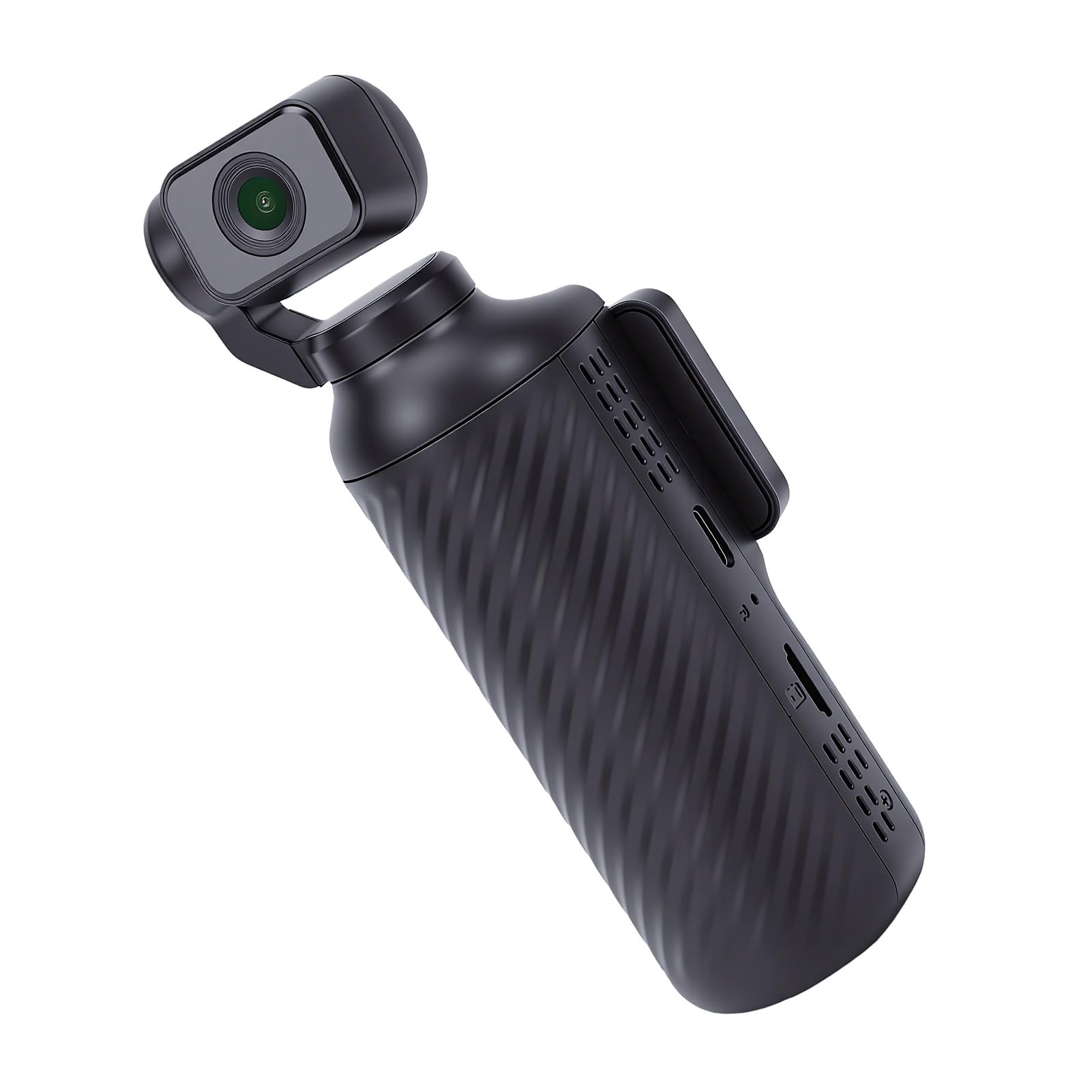 Sxhlseller Videocamera Portatile POV con Obiettivo Ruotabile 2K | Videoregistratore Portatile, Stabilizzazione Elettronica, Registrazione di Vlog di Viaggio, Action Cam