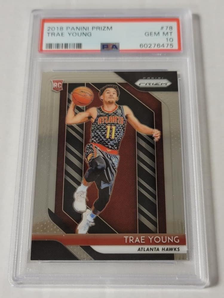 Basketball NBA 2018-19 Panini Prizm #78 Trae Young PSA 10 GEM MINT Hawks