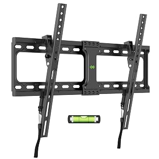 USX MOUNT Tilting TV Wall Mount for Most 37"-95" Flat Curved Screen Television, TV Bracket with Max VESA 600x400mm up to 132lbs, Low Profile Tilt Mount for 16", 24" Stud - Amazon product rated Grade A