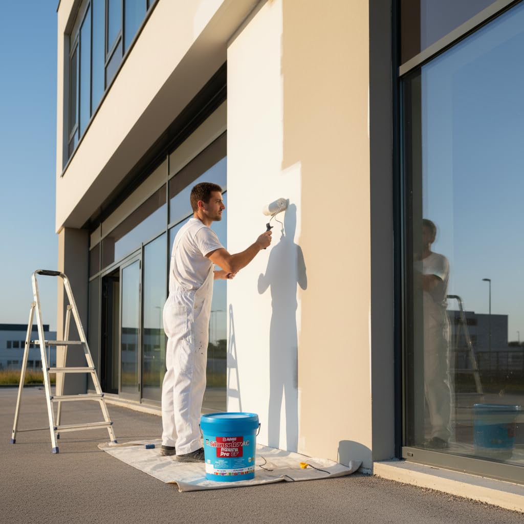 MAPEI Silancolor AC PRO GF, Pittura Acril-silossanica Idrorepellente per Interni ed Esterni, Resistente a Muffe e Alghe, Bianco (20 Kg)