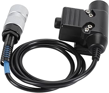 新品 PRC148用 マリタイムコネクターptt Amazon | U94 PTT プッシュ トゥ トーク、6 ピン ヘッドセット