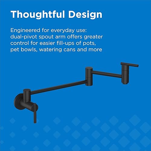 Miniatura 3 de Gerber Llenadora de ollas de montaje en pared Parma para fontanería