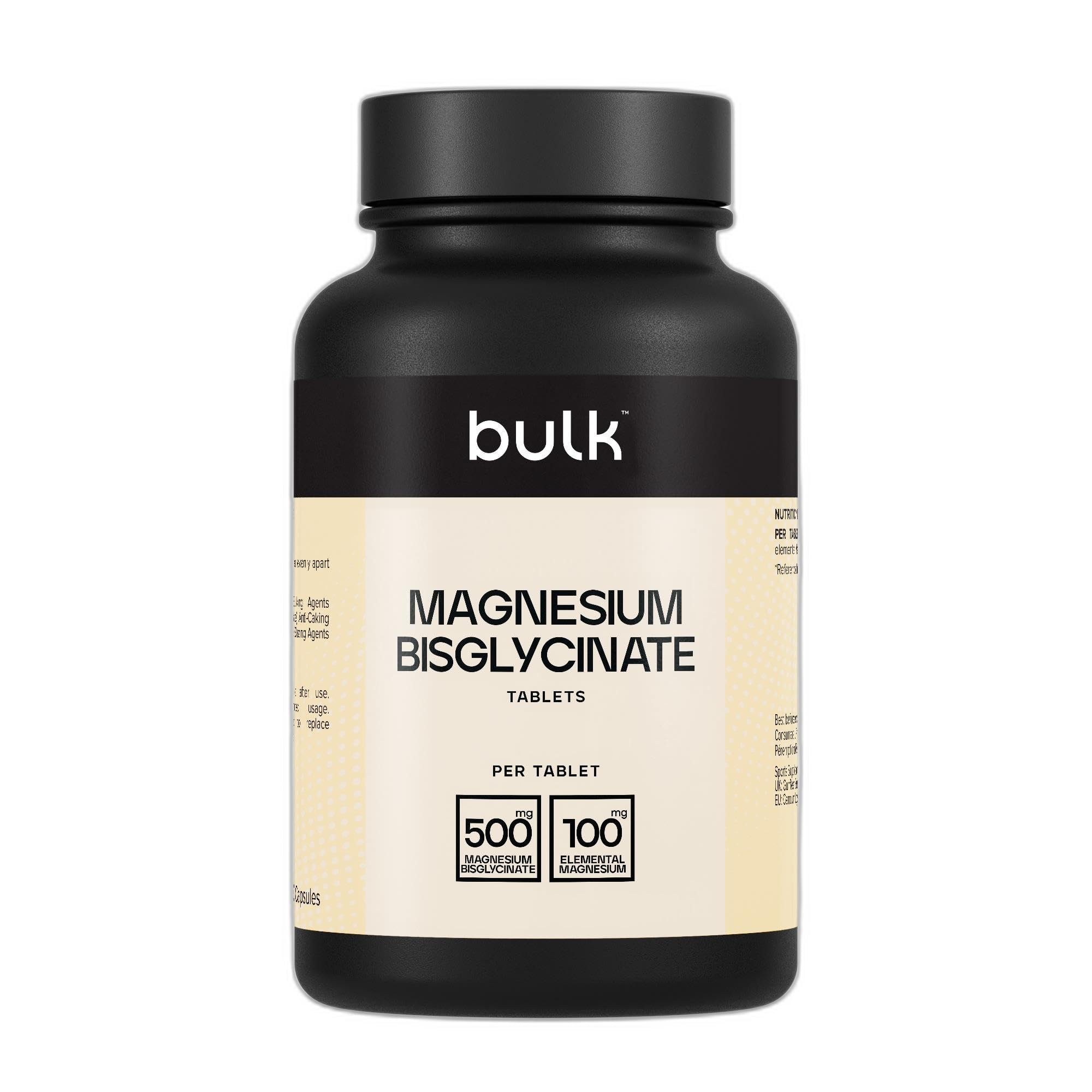 Bulk Magnesium Glycinate Bisglycinate Tablets, 1000mg, 60 Tablets