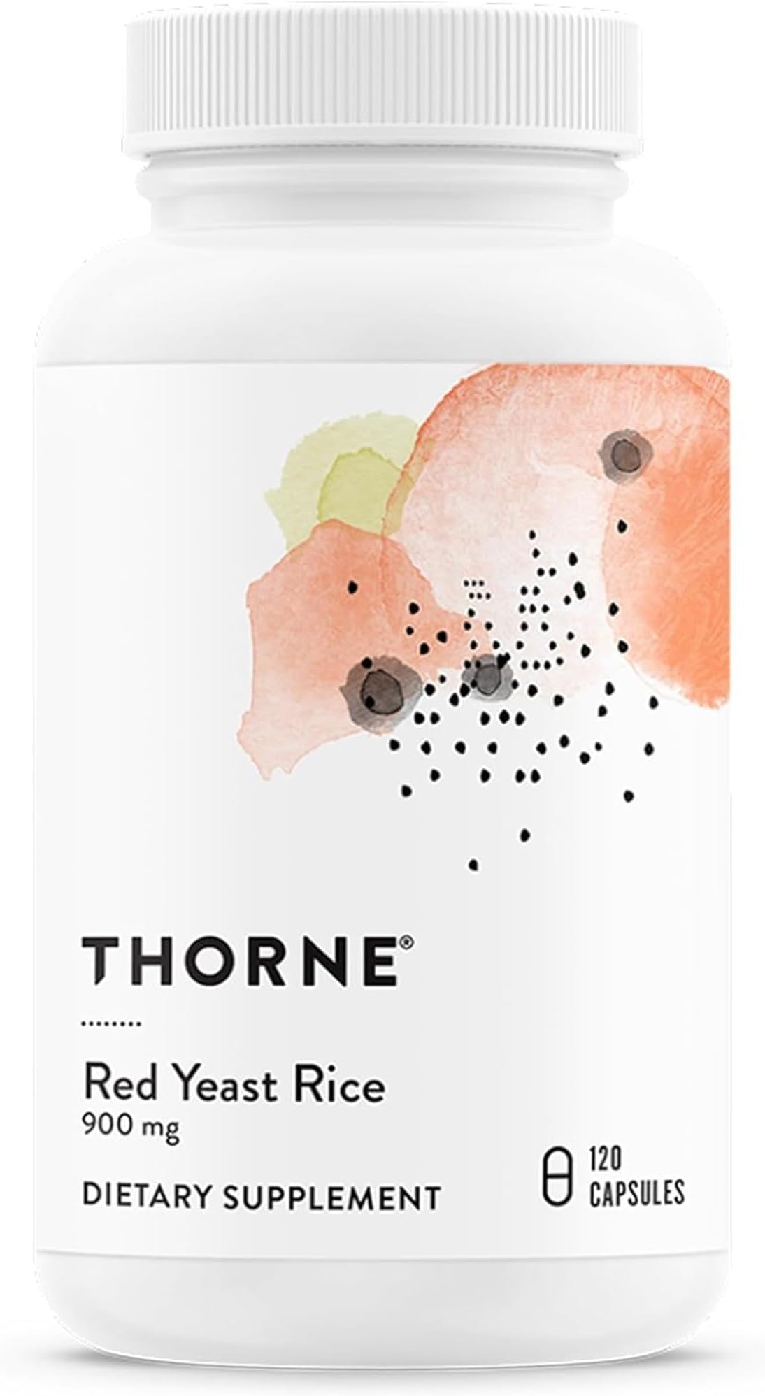 THORNE - Red Yeast Rice - Supports Healthy Cholesterol Levels Already in a Normal Range, Heart Health & Blood Pressure* - Third-Party Certified - Gluten-Free, Dairy-Free - 120 Capsules