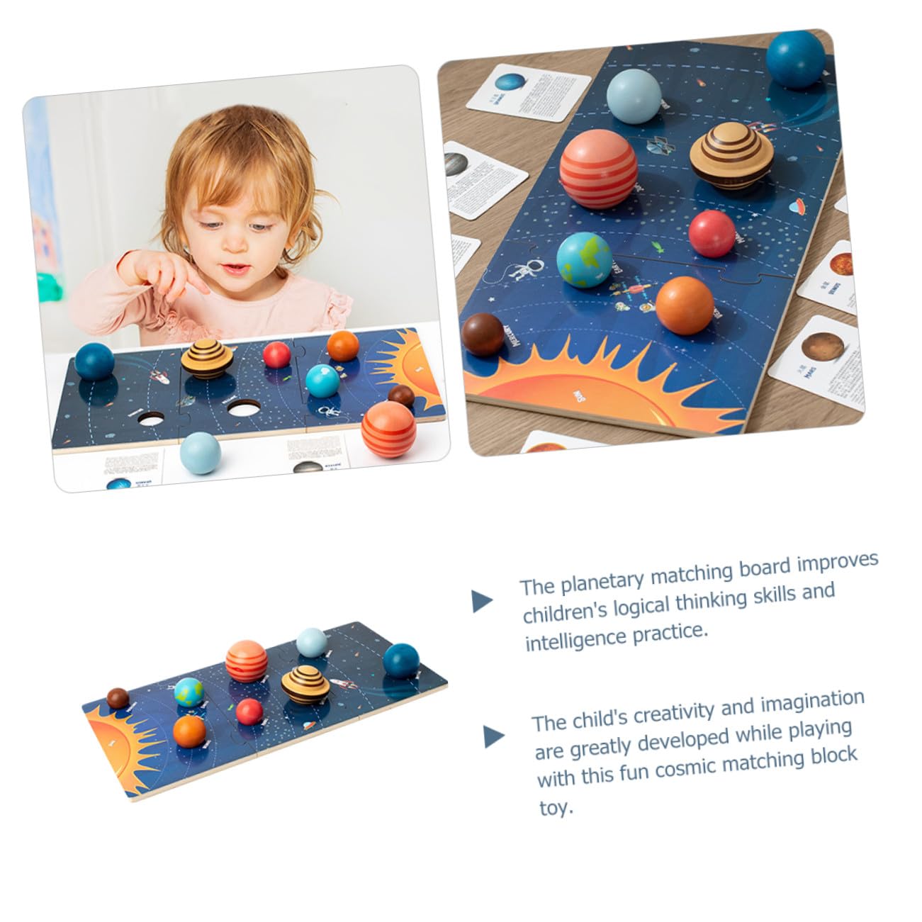 Rompecabezas del Sistema Solar 1 Juego de Madera para Niños