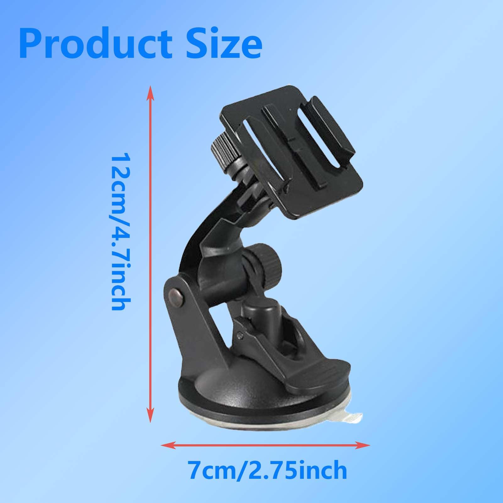 Support Ventouse Voiture TELESIN Pour GoPro Hero 13/12 - DJI Osmo - IPhone - Tableau De Bord