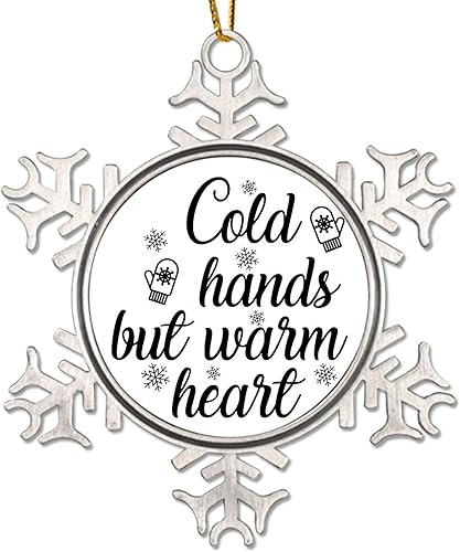 Vista 15 de Adorno de Navidad de metal para feliz año nuevo Yall, adornos de Navidad de metal, citas divertidas de Navidad, adornos colgantes decorativos de 3