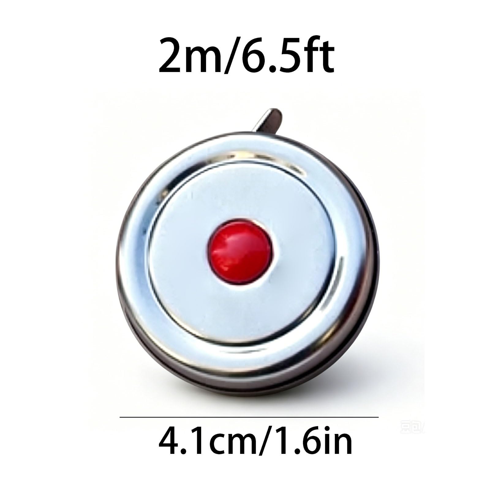 Ligero Mini cinta métrica autorretráctil claro