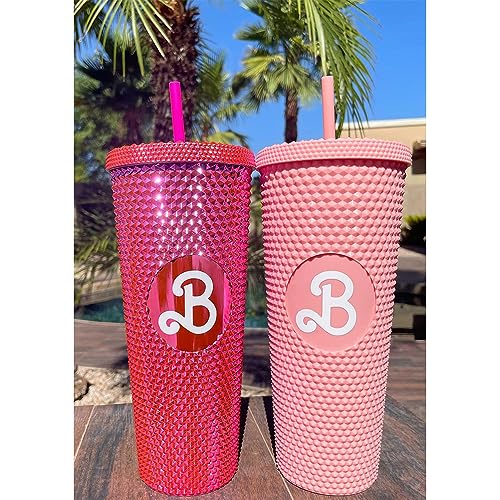 White Double Wall BPA-Free Tumbler with Lid & Straw, Leak Proof (24OZ)