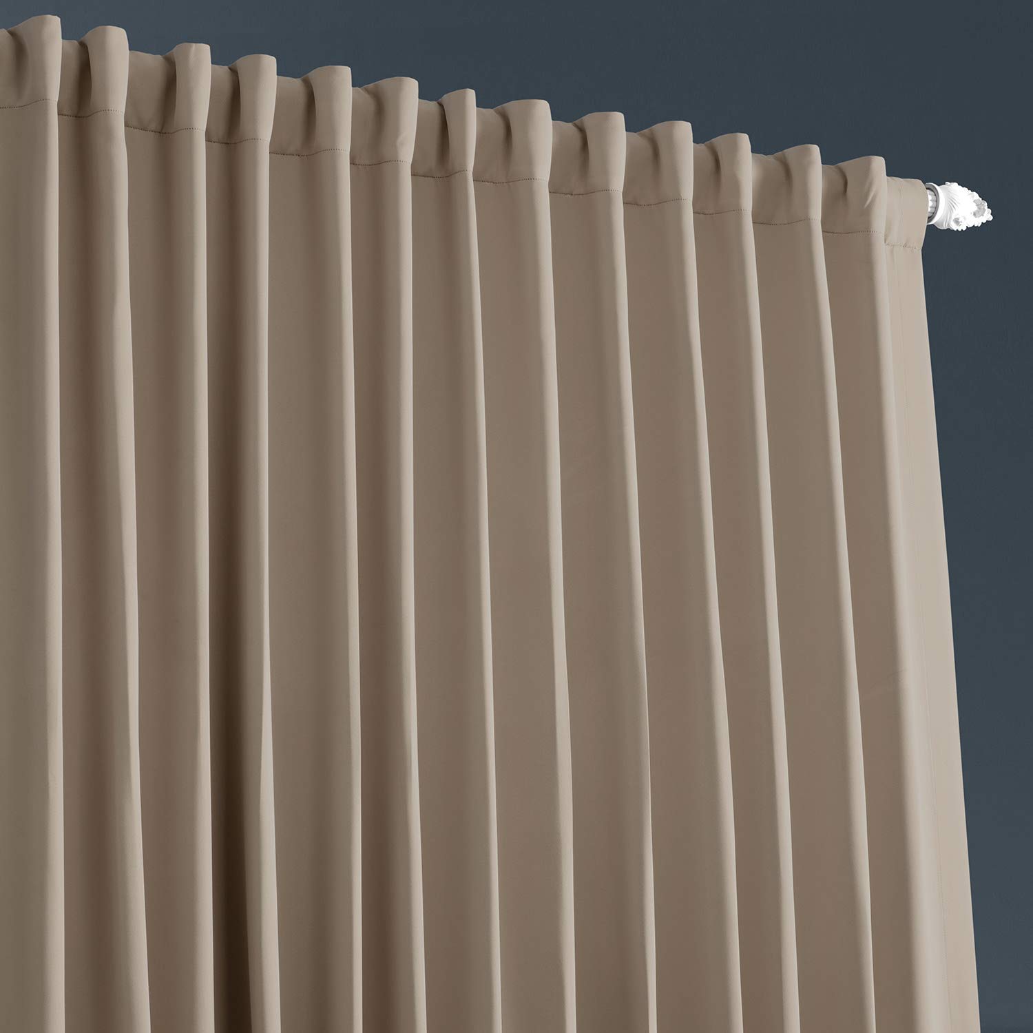 HPD Half Price Drapes Extra Wide Room Darkening Curtains for Bedroom & Living Room 100 X 96 (1 Panel), BOCH-151304-96-DW, Classic Taupe - Image 3