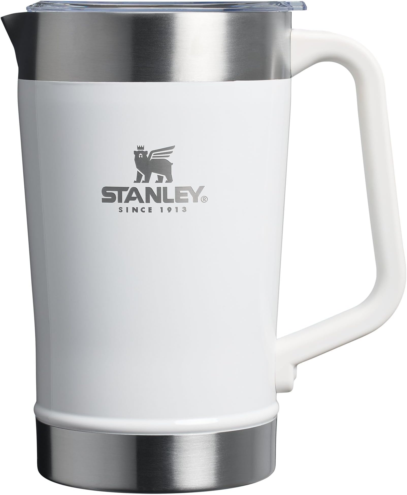 Stay-Chill Pitcher 64 oz | Cold Water, Beer, and Drink Pitcher with Lid | Large Capacity Durable Beverage Container with Handle | Insulated Stainless Steel | BPA-Free