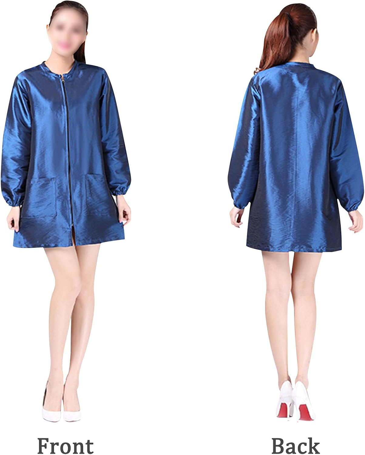 Polyester Fabric Salon Smock Professional Stylist Jacket Waterproof Haircut Cape Barber Apron - Image 4