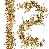 2 Pack Fall Maple Leaf Garland Clearance 65ftPiece Artificial Fall Foliage Garland Autumn Decoration for Home Wedding Halloween Party Thanksgiving
