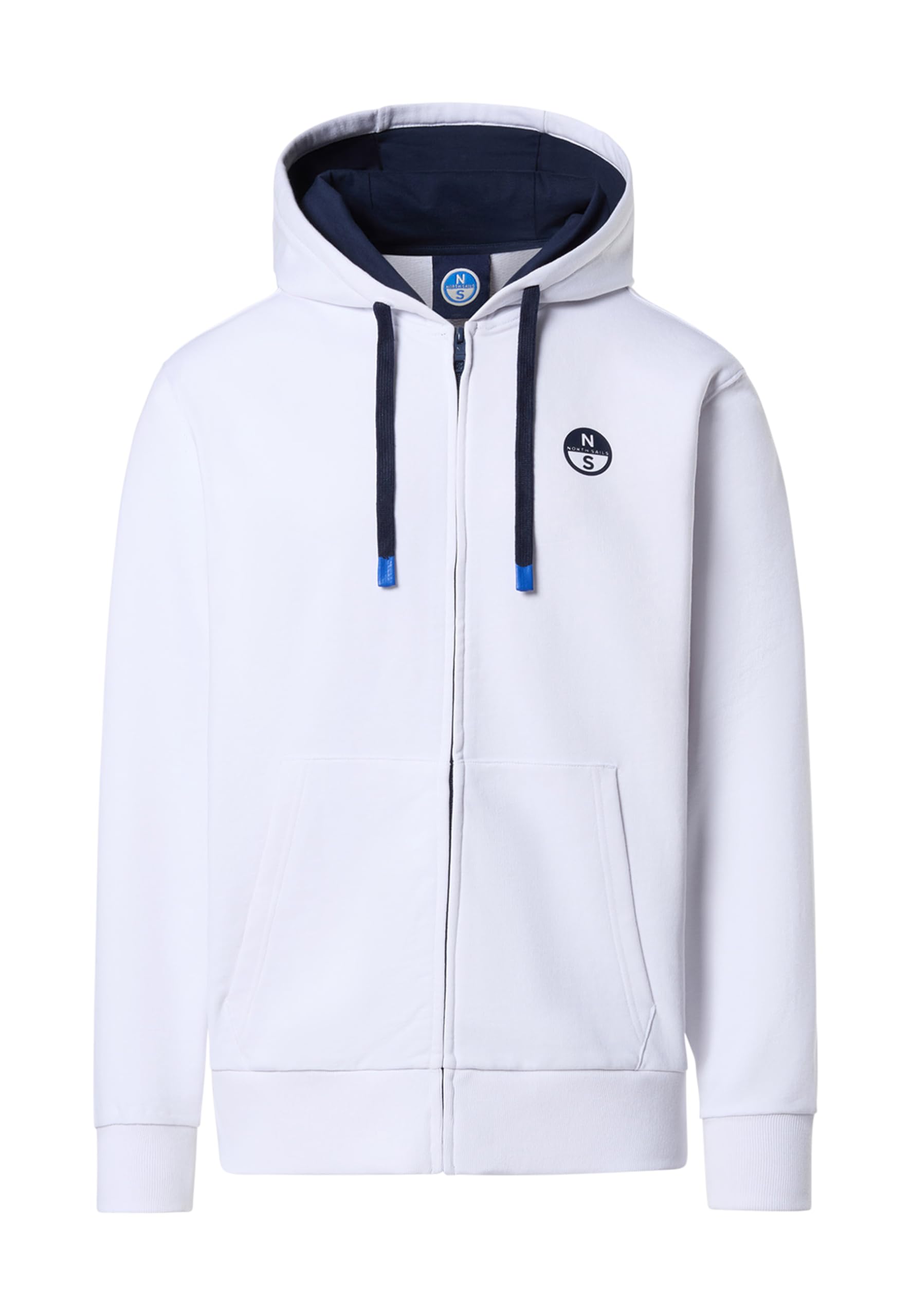 NORTH SAILS Sweatshirt 691366 Hoodie Cotton White, White, M