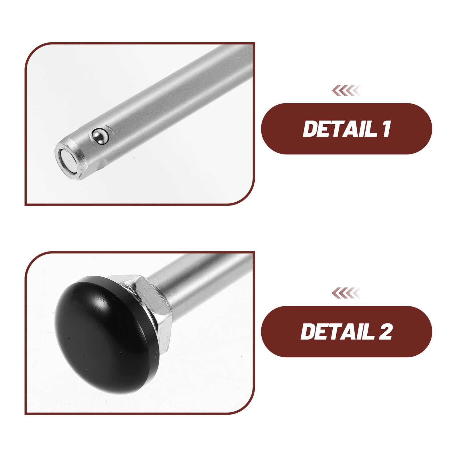 Eje de silla de ruedas de cierre rápido de acero inoxidable, 12 mm x 115 mm, resistente al desgaste, ligera y deportiva, eje de repuesto para movilidad y sillas de ruedas deportivas