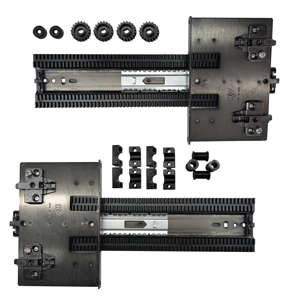 Knape & Vogt 18in 4x4 Pocket Dr Slide Pack Black