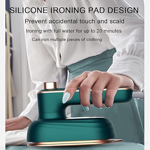 Miniatura 2 de Máquina de planchar colgante portátil, plancha eléctrica de mano, mini vaporizador de ropa de vapor plegado para viajes en el hogar y negocios