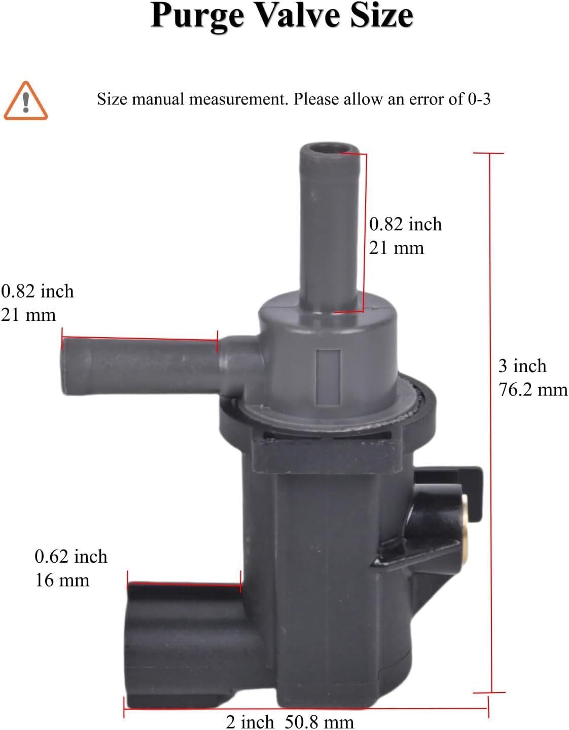 Vacuum Vapor Canister Purge Valve Solenoid Fit for 2004 2005 2006 2007 2008 Toyota Corolla/Highlander/Sienna/Avalon Vapor Canister Purge Solenoid for 3.0L 3.3L 3.5L Replace#90910-12259