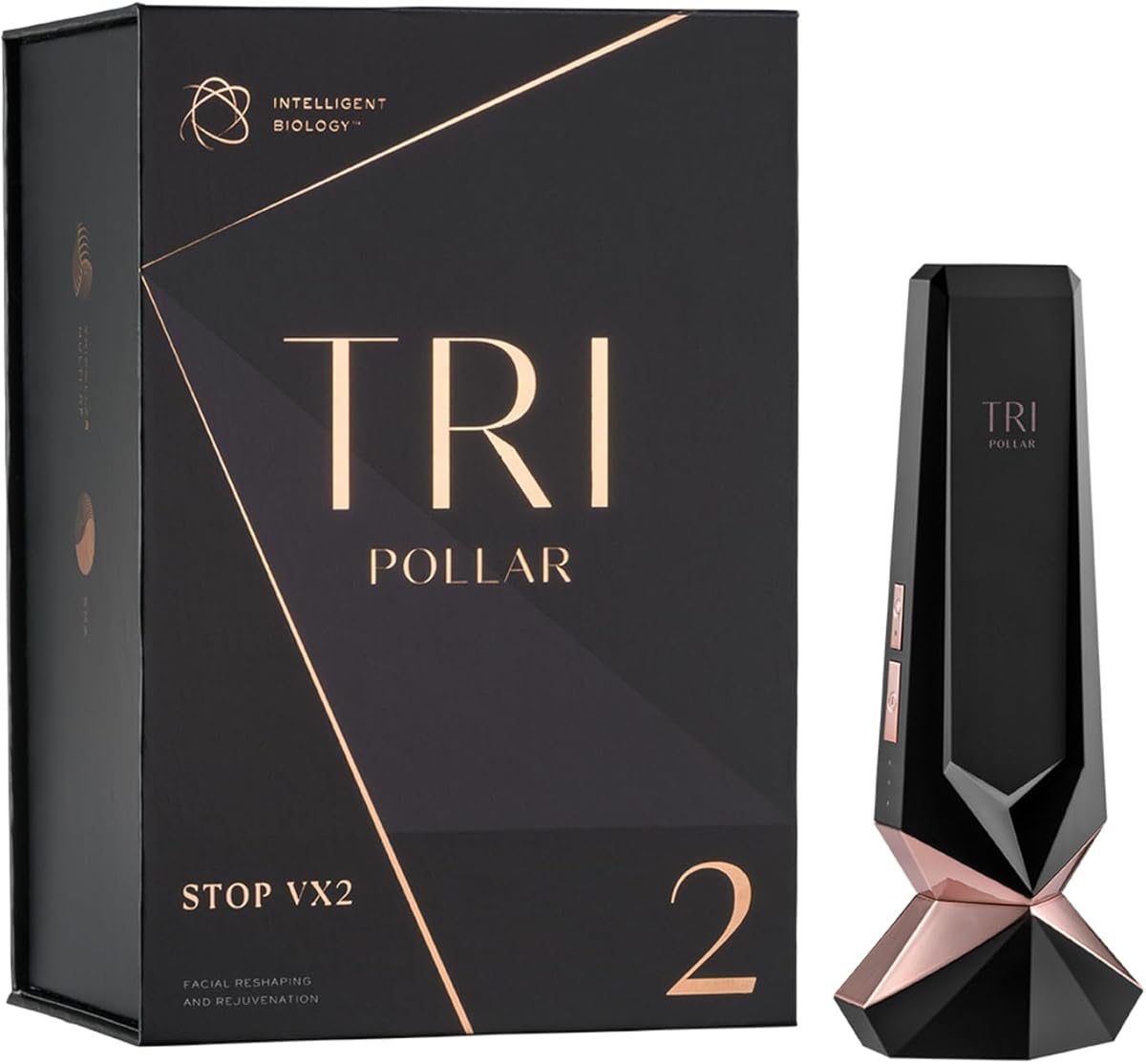 TriPollar Stop Vx 2 | Pollogen Stop U Model UXV Device | New Multi-RF + DMA Technology | at-Home Facial Device